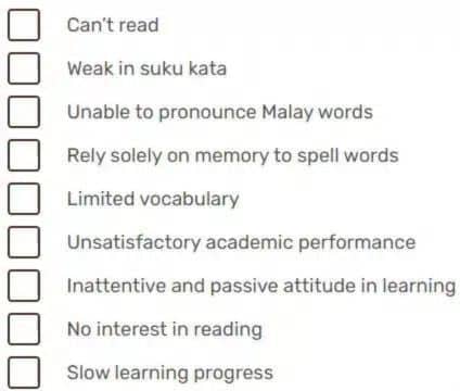 checklist for your child 1