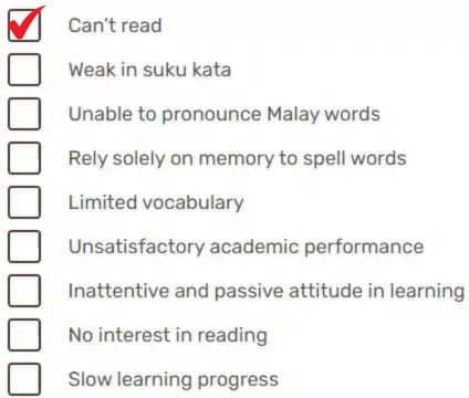 checklist for your child 2