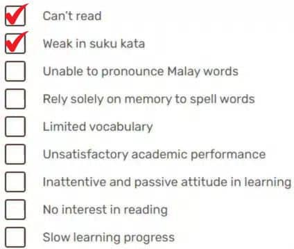 checklist for your child 3