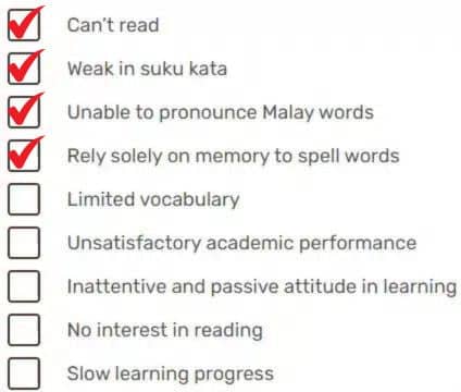 checklist for your child 5