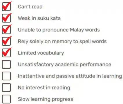 checklist for your child 6