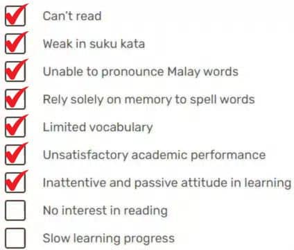 checklist for your child 8